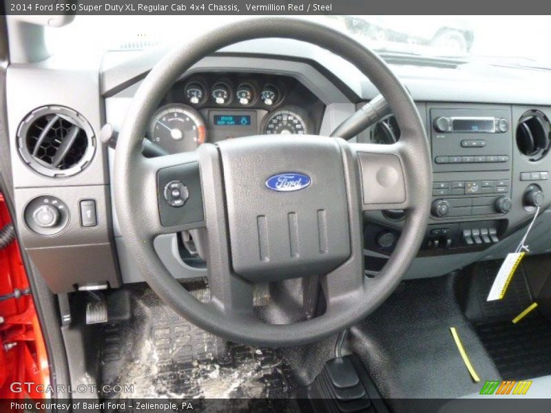  2014 F550 Super Duty XL Regular Cab 4x4 Chassis Steering Wheel