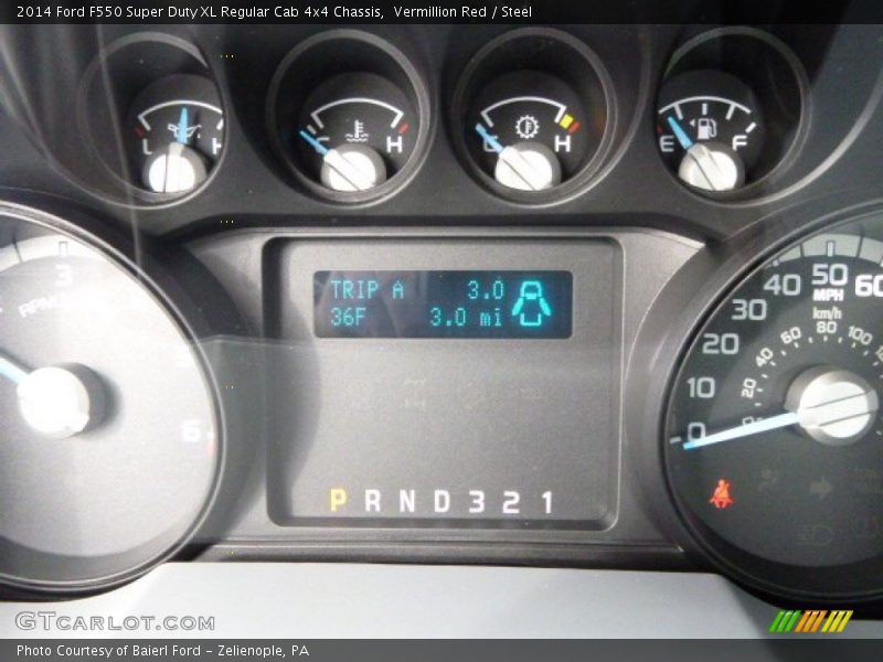 Vermillion Red / Steel 2014 Ford F550 Super Duty XL Regular Cab 4x4 Chassis