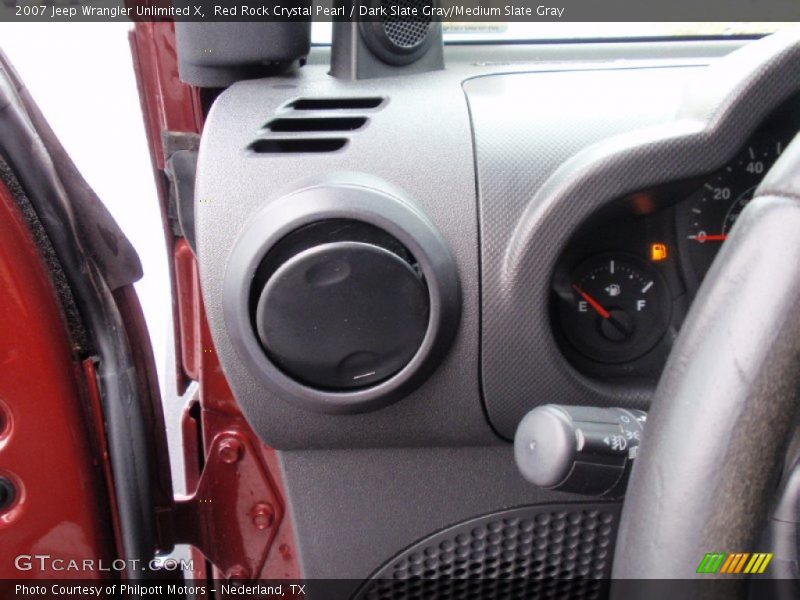 Red Rock Crystal Pearl / Dark Slate Gray/Medium Slate Gray 2007 Jeep Wrangler Unlimited X