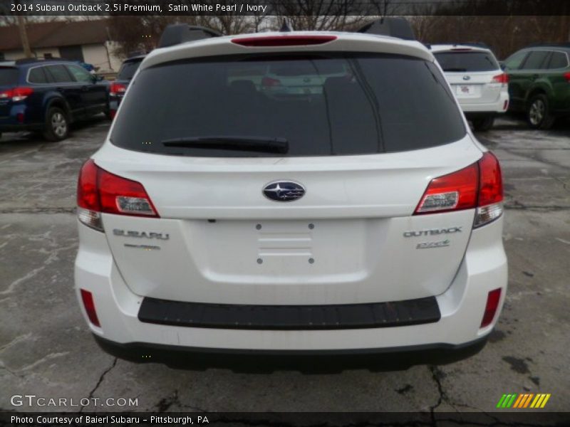 Satin White Pearl / Ivory 2014 Subaru Outback 2.5i Premium