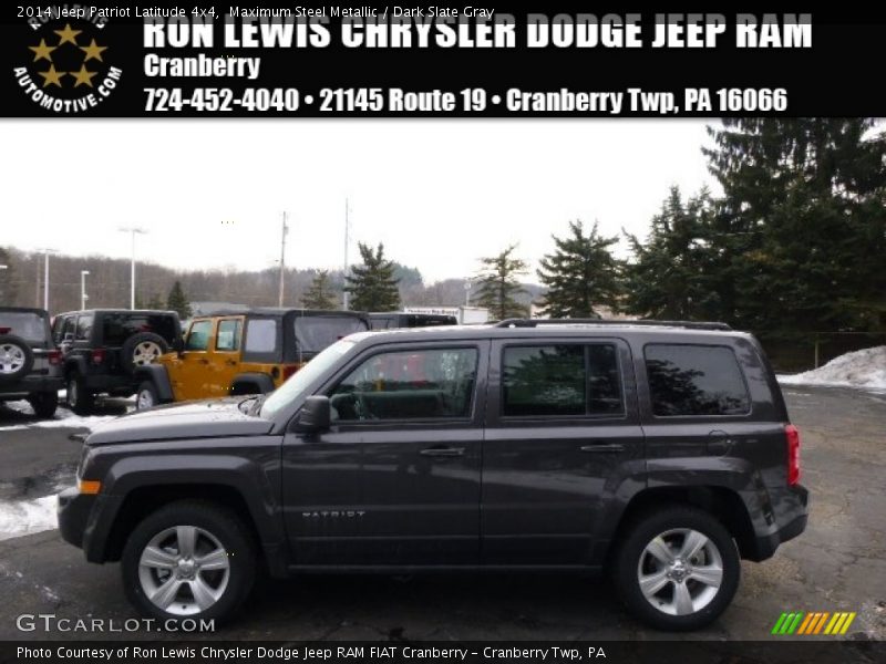 Maximum Steel Metallic / Dark Slate Gray 2014 Jeep Patriot Latitude 4x4