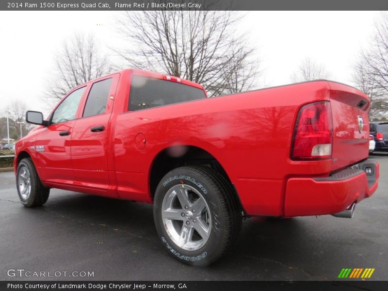 Flame Red / Black/Diesel Gray 2014 Ram 1500 Express Quad Cab