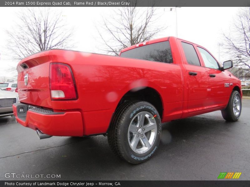 Flame Red / Black/Diesel Gray 2014 Ram 1500 Express Quad Cab