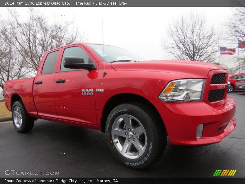 Flame Red / Black/Diesel Gray 2014 Ram 1500 Express Quad Cab