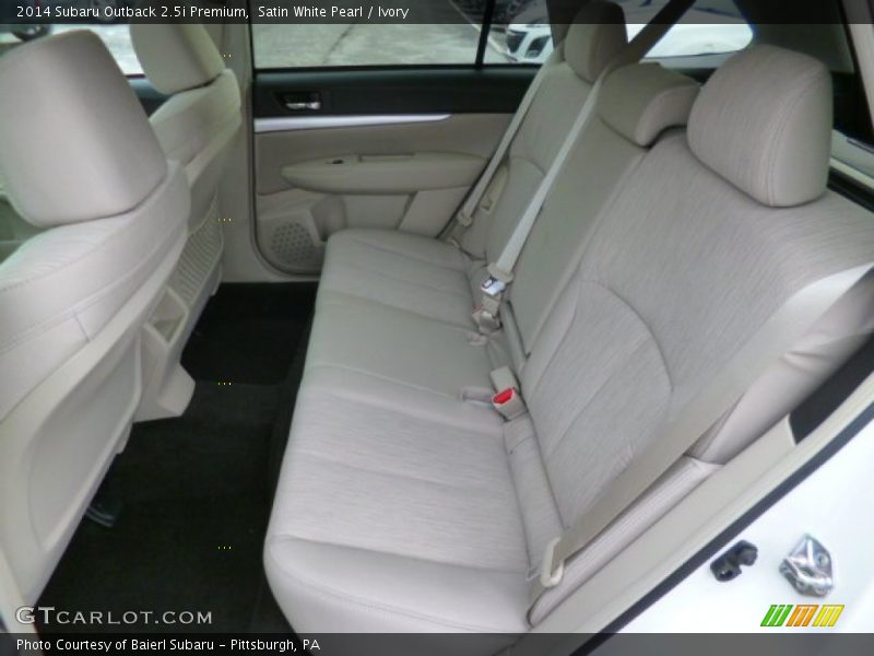Satin White Pearl / Ivory 2014 Subaru Outback 2.5i Premium
