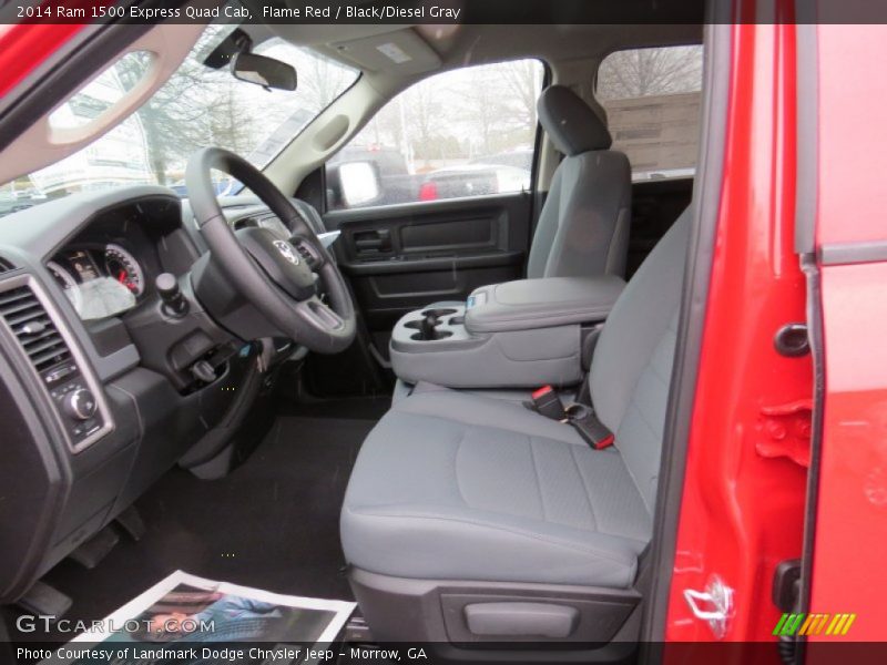 Flame Red / Black/Diesel Gray 2014 Ram 1500 Express Quad Cab