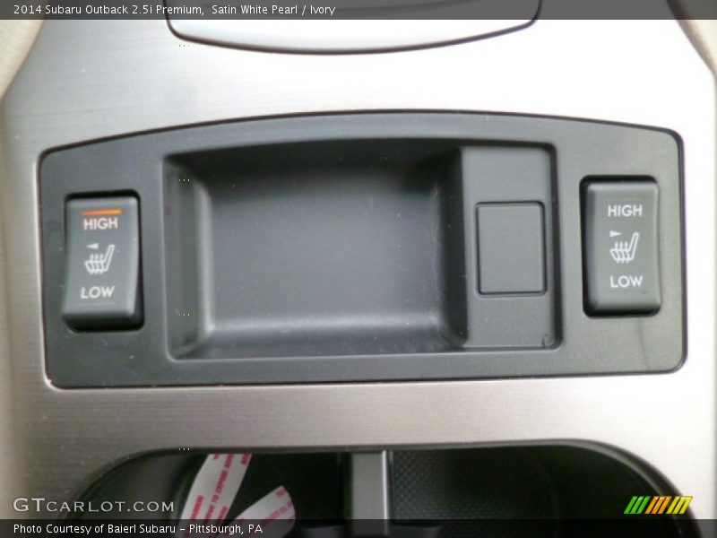 Satin White Pearl / Ivory 2014 Subaru Outback 2.5i Premium