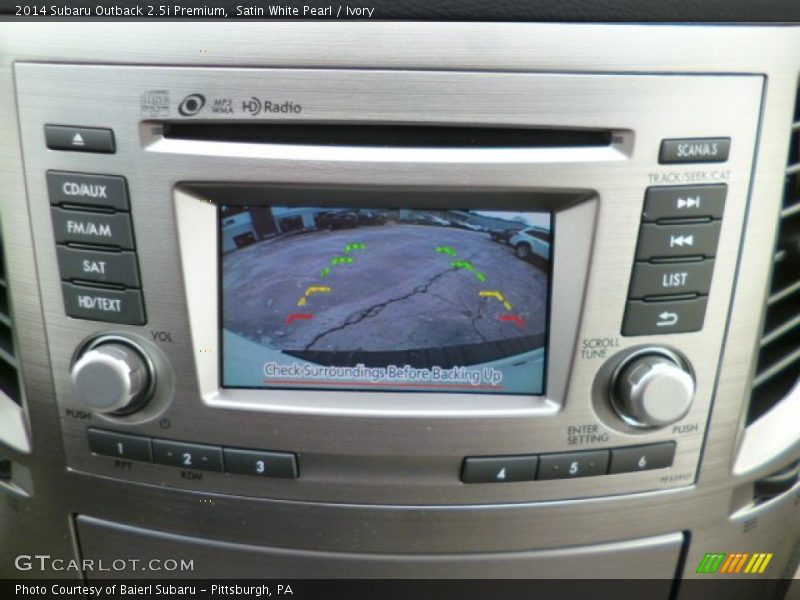 Satin White Pearl / Ivory 2014 Subaru Outback 2.5i Premium