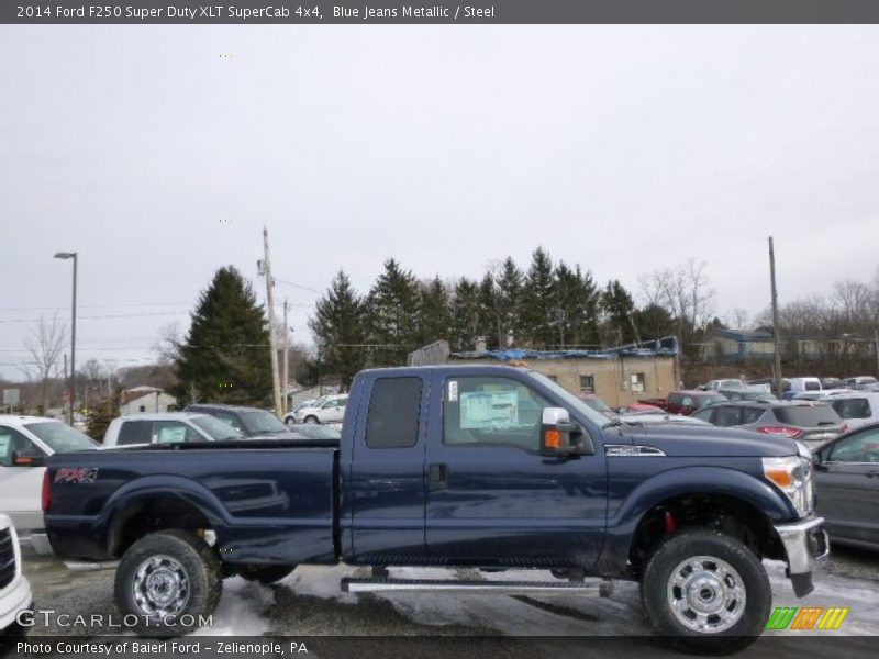 Blue Jeans Metallic / Steel 2014 Ford F250 Super Duty XLT SuperCab 4x4