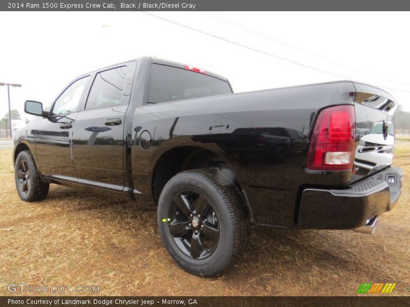 Black / Black/Diesel Gray 2014 Ram 1500 Express Crew Cab