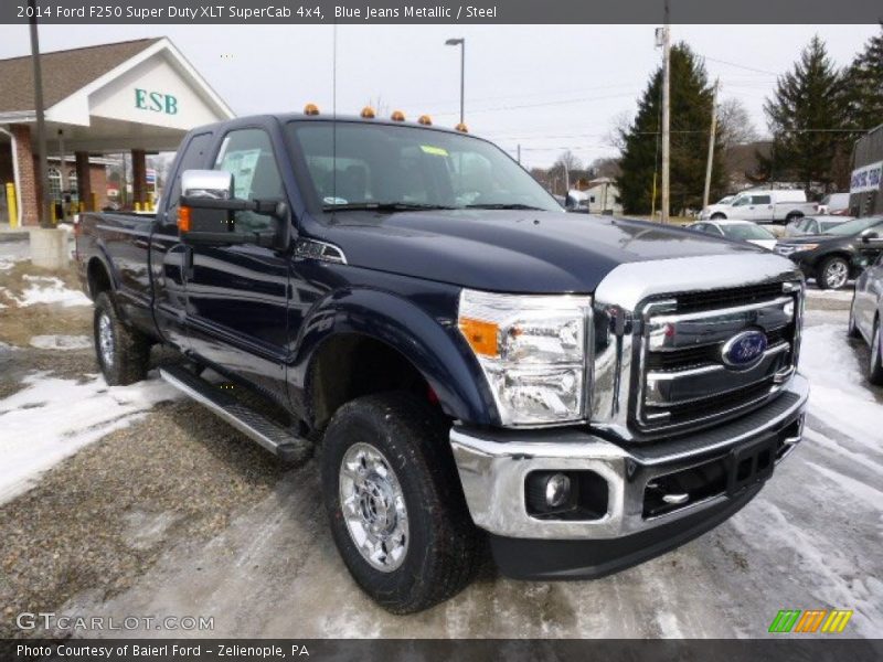 Blue Jeans Metallic / Steel 2014 Ford F250 Super Duty XLT SuperCab 4x4
