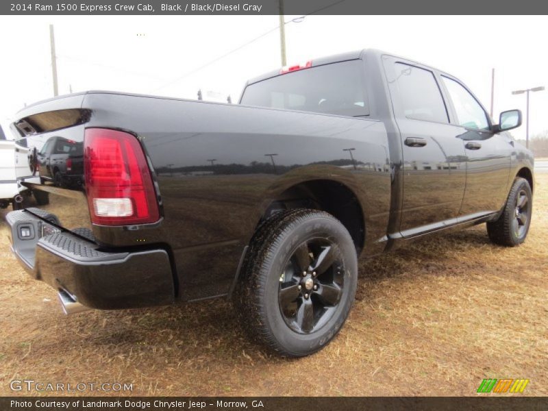 Black / Black/Diesel Gray 2014 Ram 1500 Express Crew Cab