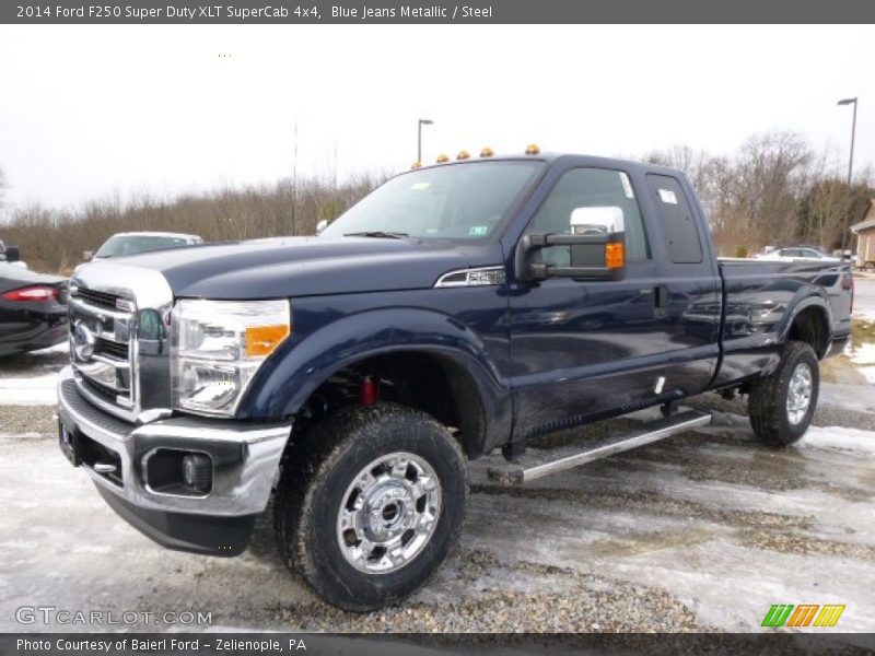 Blue Jeans Metallic / Steel 2014 Ford F250 Super Duty XLT SuperCab 4x4
