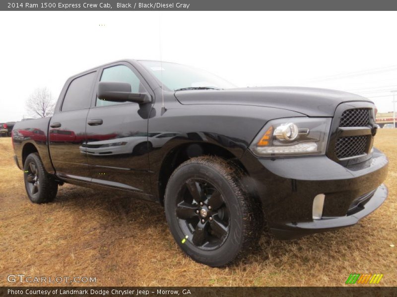 Black / Black/Diesel Gray 2014 Ram 1500 Express Crew Cab
