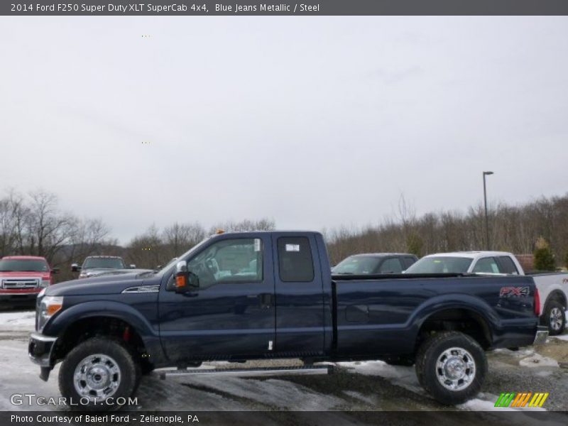 Blue Jeans Metallic / Steel 2014 Ford F250 Super Duty XLT SuperCab 4x4