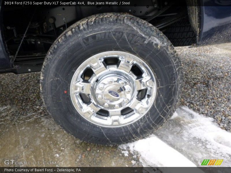 Blue Jeans Metallic / Steel 2014 Ford F250 Super Duty XLT SuperCab 4x4