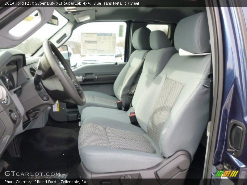 Blue Jeans Metallic / Steel 2014 Ford F250 Super Duty XLT SuperCab 4x4
