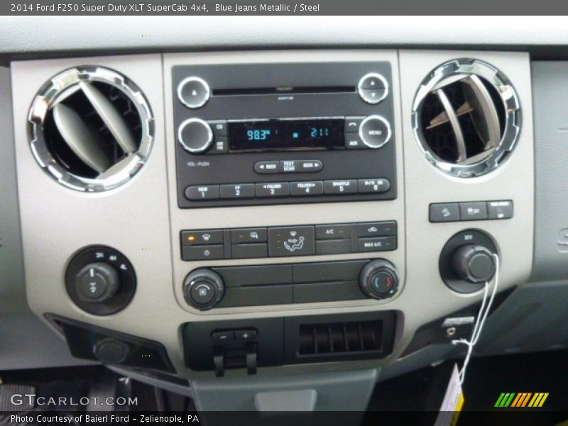 Blue Jeans Metallic / Steel 2014 Ford F250 Super Duty XLT SuperCab 4x4