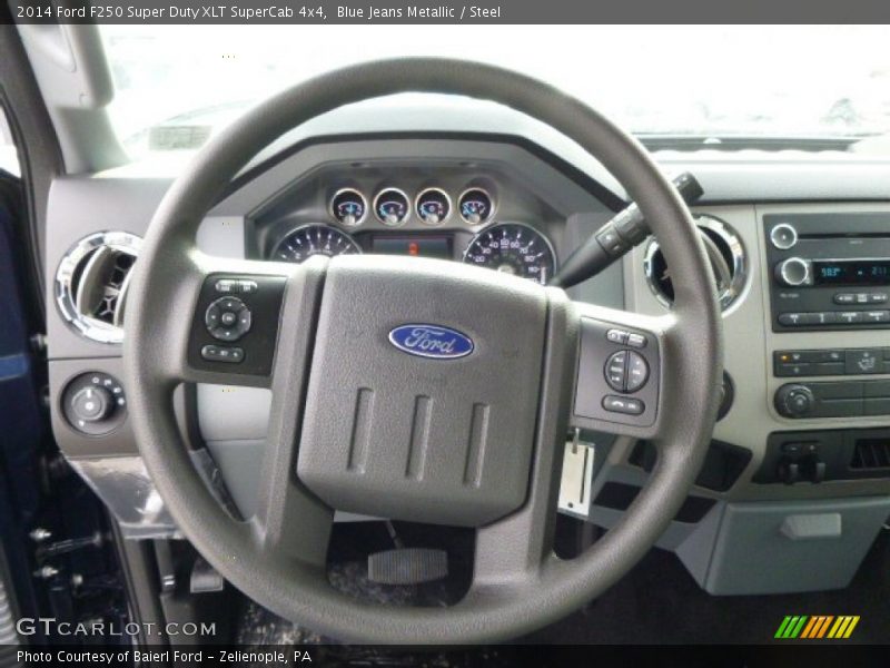 Blue Jeans Metallic / Steel 2014 Ford F250 Super Duty XLT SuperCab 4x4