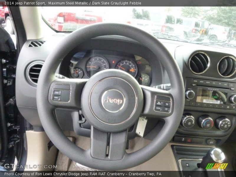 Maximum Steel Metallic / Dark Slate Gray/Light Pebble 2014 Jeep Patriot Sport