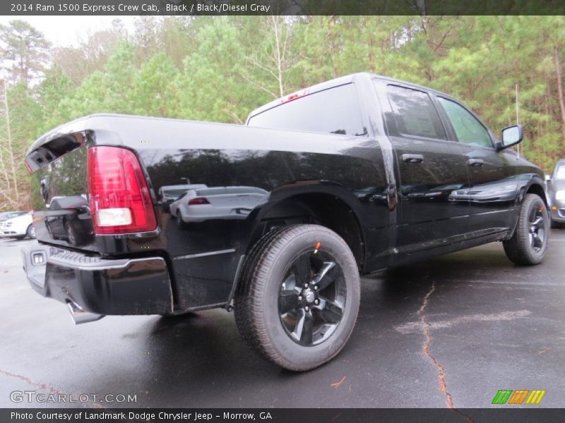 Black / Black/Diesel Gray 2014 Ram 1500 Express Crew Cab