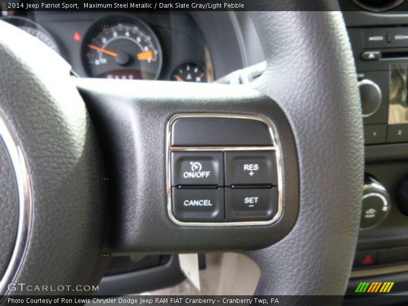 Maximum Steel Metallic / Dark Slate Gray/Light Pebble 2014 Jeep Patriot Sport