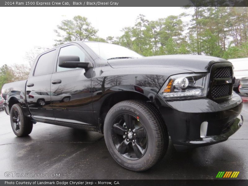 Black / Black/Diesel Gray 2014 Ram 1500 Express Crew Cab