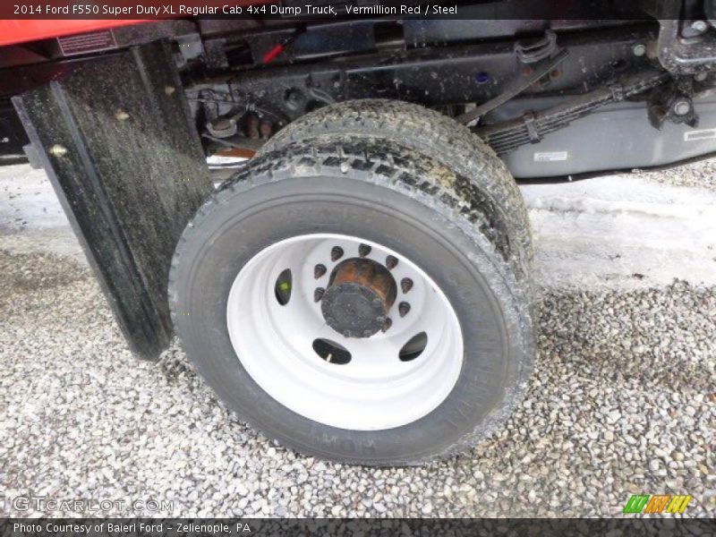 Vermillion Red / Steel 2014 Ford F550 Super Duty XL Regular Cab 4x4 Dump Truck