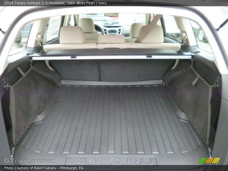 Satin White Pearl / Ivory 2014 Subaru Outback 2.5i Premium