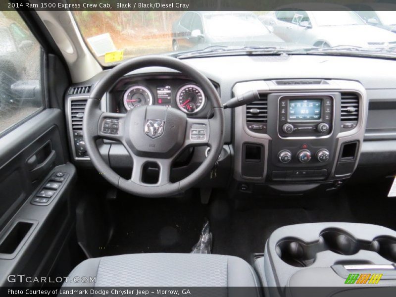Black / Black/Diesel Gray 2014 Ram 1500 Express Crew Cab