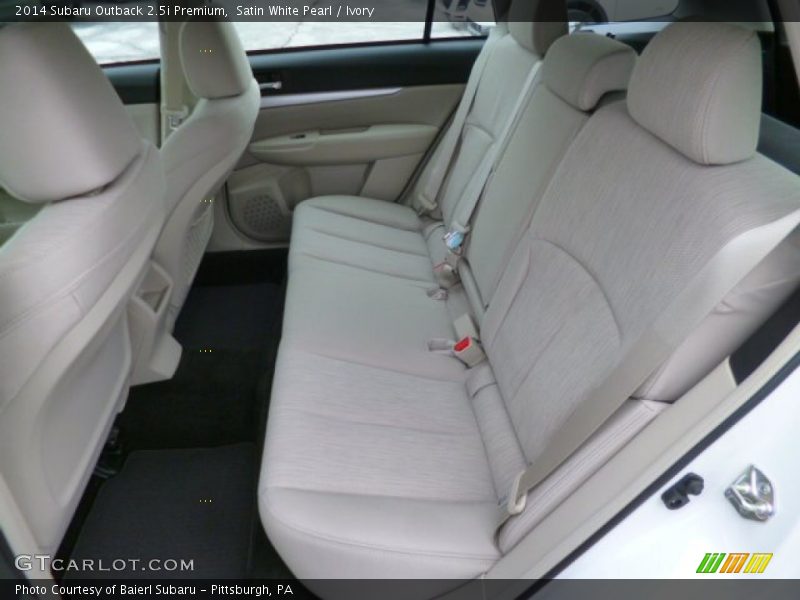 Satin White Pearl / Ivory 2014 Subaru Outback 2.5i Premium