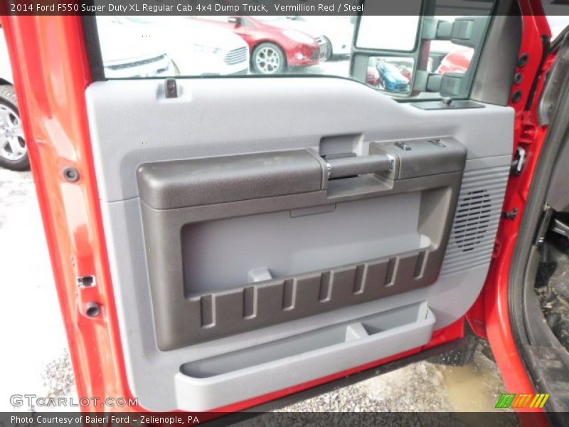 Vermillion Red / Steel 2014 Ford F550 Super Duty XL Regular Cab 4x4 Dump Truck