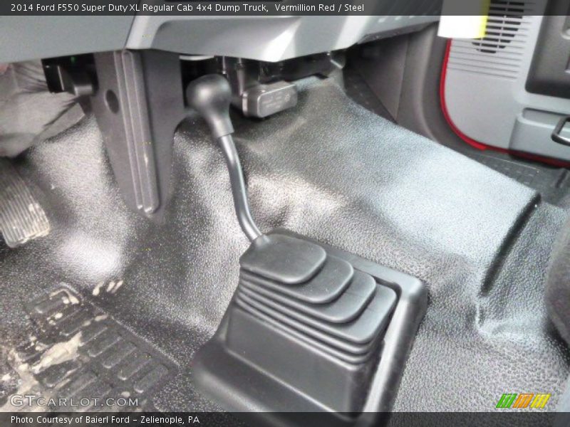 Vermillion Red / Steel 2014 Ford F550 Super Duty XL Regular Cab 4x4 Dump Truck