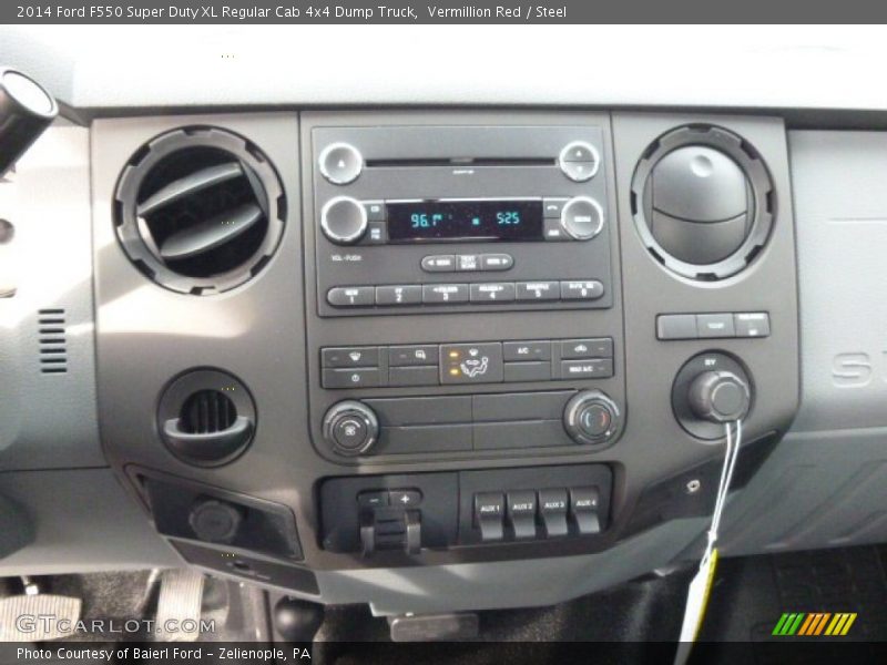 Vermillion Red / Steel 2014 Ford F550 Super Duty XL Regular Cab 4x4 Dump Truck