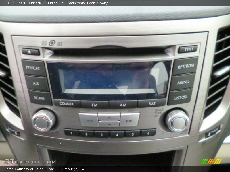 Satin White Pearl / Ivory 2014 Subaru Outback 2.5i Premium