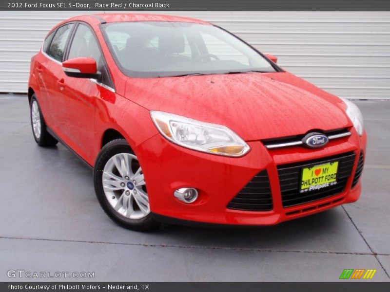 Race Red / Charcoal Black 2012 Ford Focus SEL 5-Door