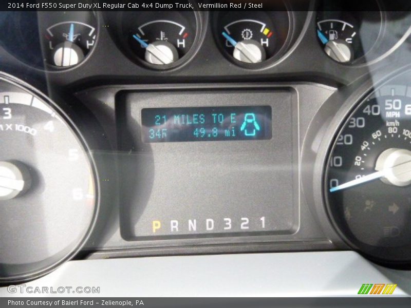 Vermillion Red / Steel 2014 Ford F550 Super Duty XL Regular Cab 4x4 Dump Truck