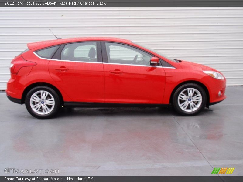 Race Red / Charcoal Black 2012 Ford Focus SEL 5-Door