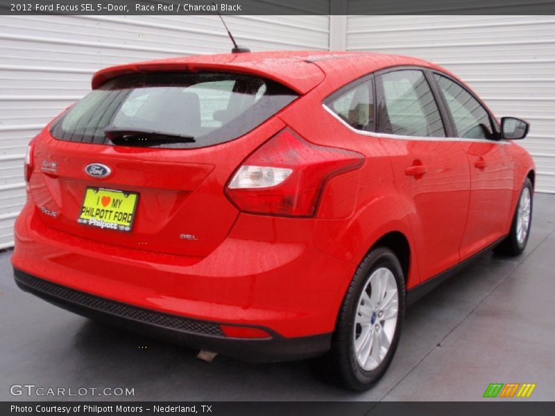 Race Red / Charcoal Black 2012 Ford Focus SEL 5-Door