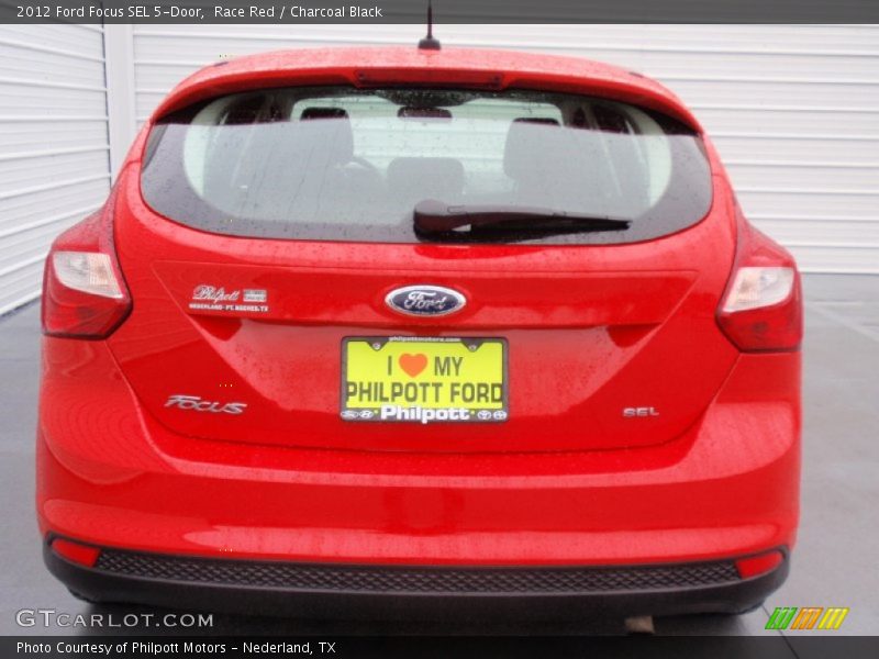 Race Red / Charcoal Black 2012 Ford Focus SEL 5-Door