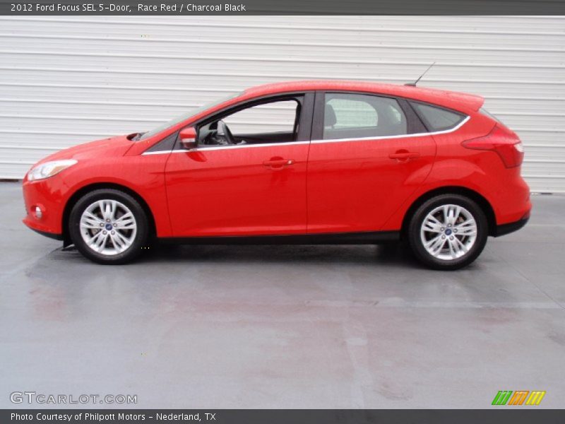 Race Red / Charcoal Black 2012 Ford Focus SEL 5-Door