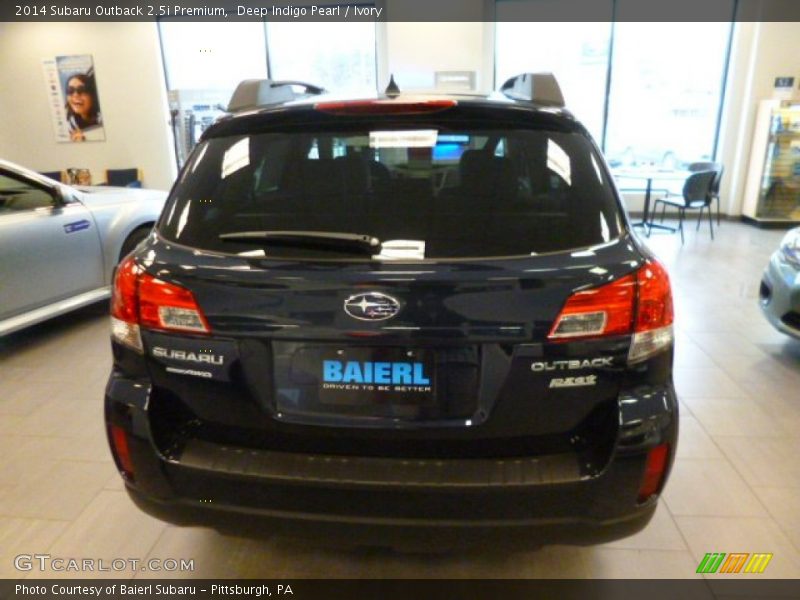 Deep Indigo Pearl / Ivory 2014 Subaru Outback 2.5i Premium