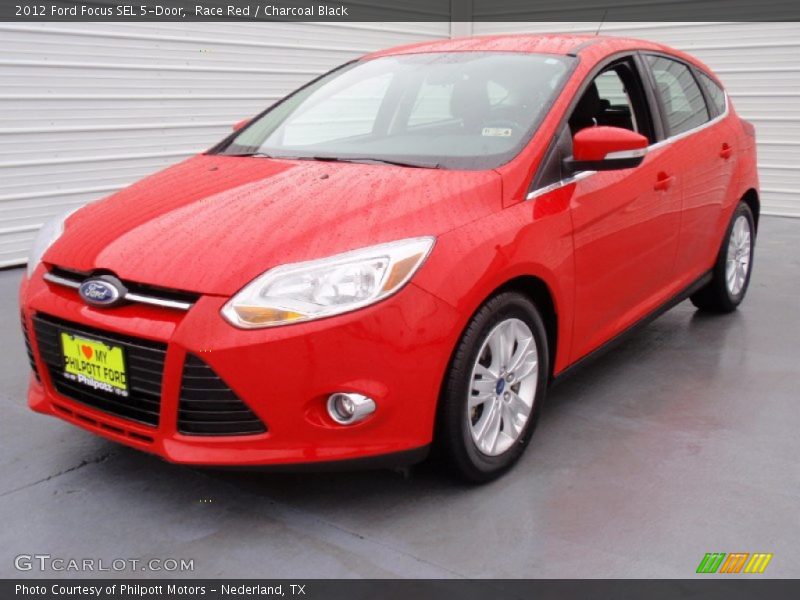 Race Red / Charcoal Black 2012 Ford Focus SEL 5-Door