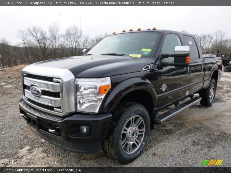 Tuxedo Black Metallic / Platinum Pecan Leather 2014 Ford F250 Super Duty Platinum Crew Cab 4x4