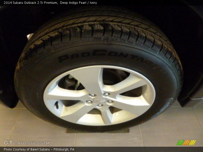 Deep Indigo Pearl / Ivory 2014 Subaru Outback 2.5i Premium