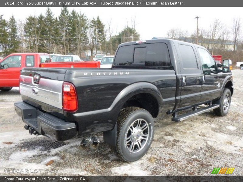 Tuxedo Black Metallic / Platinum Pecan Leather 2014 Ford F250 Super Duty Platinum Crew Cab 4x4