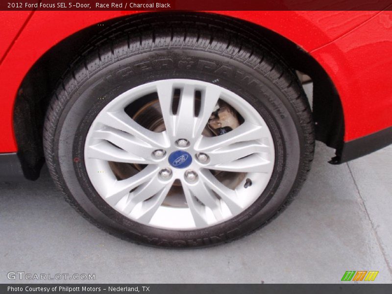 Race Red / Charcoal Black 2012 Ford Focus SEL 5-Door