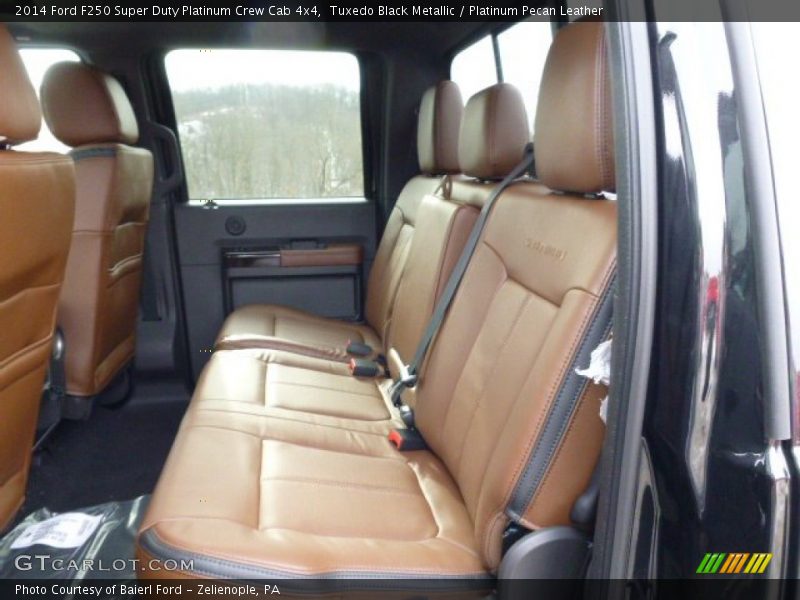 Rear Seat of 2014 F250 Super Duty Platinum Crew Cab 4x4