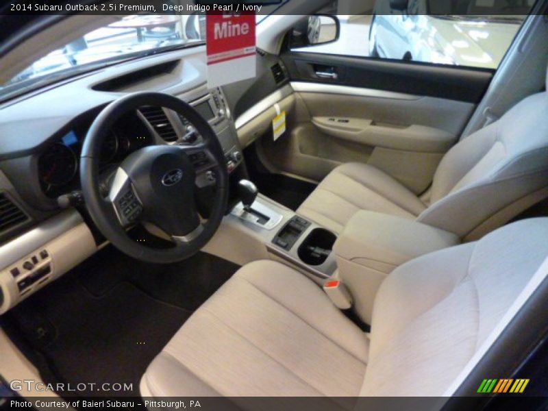 Deep Indigo Pearl / Ivory 2014 Subaru Outback 2.5i Premium