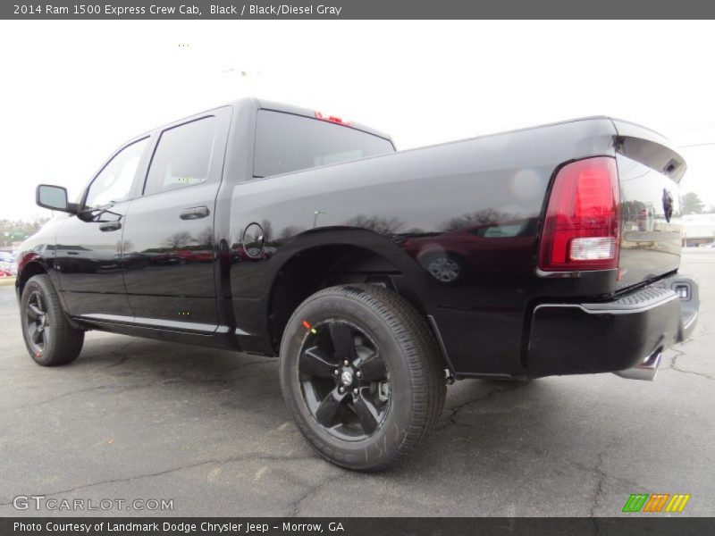 Black / Black/Diesel Gray 2014 Ram 1500 Express Crew Cab